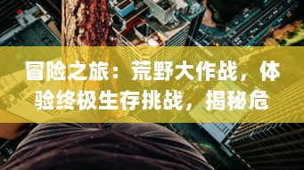 冒险之旅：荒野大作战，体验终极生存挑战，揭秘危机四伏的荒野之地