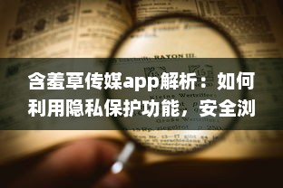 含羞草传媒app解析：如何利用隐私保护功能，安全浏览不受打扰 探索app的独特隐私设置及用户反馈。 v6.9.0下载