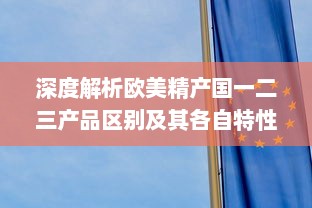 深度解析欧美精产国一二三产品区别及其各自特性鉴赏