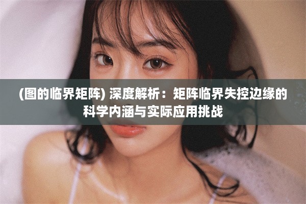 (图的临界矩阵) 深度解析：矩阵临界失控边缘的科学内涵与实际应用挑战