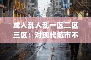 成人乱人乱一区二区三区：对现代城市不同区域成人行为混乱现象的研究状况与反思