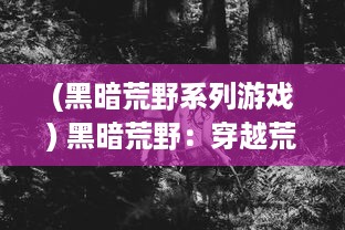 (黑暗荒野系列游戏) 黑暗荒野：穿越荒凉无人之境，揭开厚重黑幕下的神秘与未知